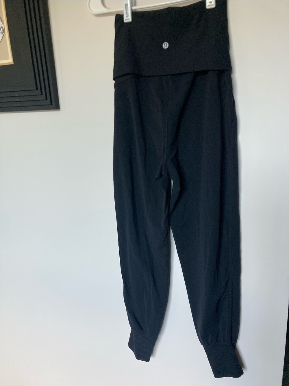 lululemon athletica Black Fold-Over Waist jogger pants
